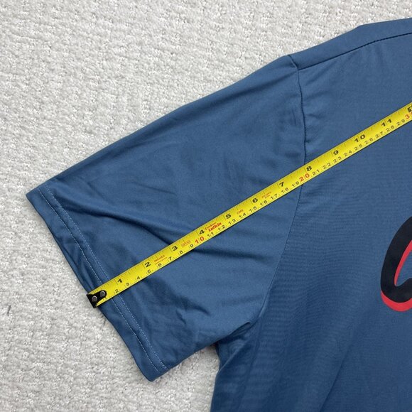 Peanuts Snoopy "Chillin" Graphic Sports Performance Gym T-Shirt Blue Men Sz M - Picture 12 of 16